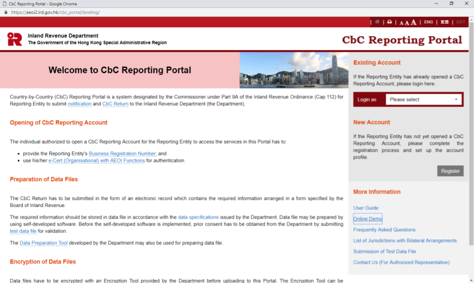 Hong Kong CbC